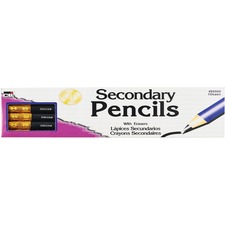 Charles LEO 65502 Cli Secondary Pencils With Eraser - Black Lead - Blu