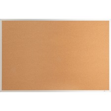 Lorell LLR 19764 Aluminum Frame Cork Board - 24 Height X 36 Width - Co