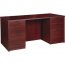 Lorell LLR PD3060DPMY Prominence 2.0 Mahogany Laminate Double-pedestal