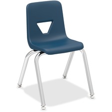 Lorell LLR 99884 14 Seat-height Stacking Student Chairs - Four-legged 