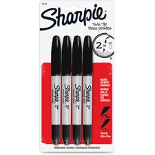 Newell SAN 32175PP Sharpie Twin Tip Permanent Marker - Fine, Ultra Fin