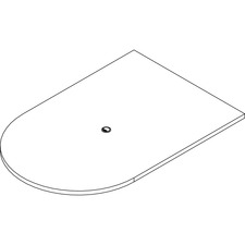 Lorell LLR POC4872MY Prominence 2.0 Half-racetrack Conference Tabletop