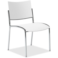 Safco SAF ESC2W Mayline Escalate Series Seating Stackable Chairs - Whi