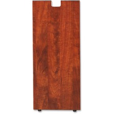 Lorell LLR 69615 Cherry Laminate Credenza Leg - Rectangular Base - 28 