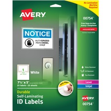 Avery AVE 00754 Averyreg; Easy Align Id Label - Permanent Adhesive - R