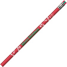 Moon MPD 7901B Merry Christmas Themed Pencils - 2 Lead - Assorted Barr