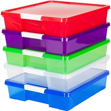 Storex STX 63202U05C Stackable Craft Box - 3 Height X 14 Width14 Lengt