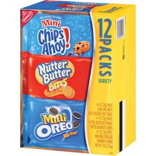 Mondelez NFG 02024 Nabisco Bite-size Cookie Variety Pack - Chocolate C