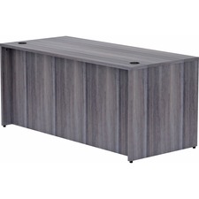 Lorell LLR 69546 Weathered Charcoal Laminate Desk Shell - 66 X 30 X 29