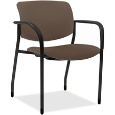 Lorell LLR 83114A200 Contemporary Stacking Chair - Beige Foam, Crepe F