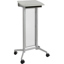 Safco SAF 8912GR Safco Impromptu Lectern - Rectangle Top - 46.50 Heigh