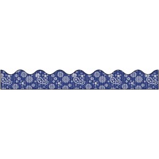 Pacon PAC 37560 Bordette Designs Decorative Border - Bandana Design - 