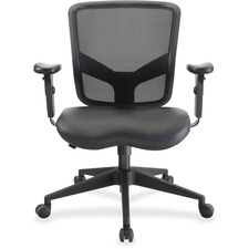 Lorell LLR 84584 Executive Chair - Mid Back - Black - 1 Each