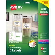 Avery AVE 00756 Averyreg; Easy Align Id Label - Permanent Adhesive - R