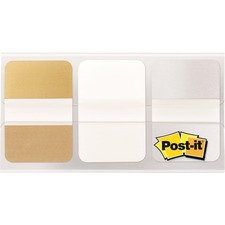 3m MMM 686METAL Post-itreg; Metallic Color Tabs - 12 Tab(s)set - 1 Tab