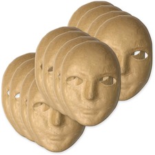 Pacon PAC 419012 Creativity Street Paper Mache Masks - Decoration - 8h