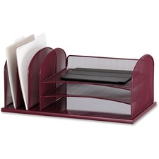 Safco SAF 3254WE Safco Onyx 3 Tray3 Upright Section Desk Organizer - 8