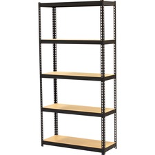 Lorell LLR 66964 Narrow Steel Shelving - 60 Height X 30 Width X 12 Dep