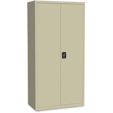 Lorell LLR 34416 Storage Cabinet - 36 X 18 X 72 - Sturdy, Recessed Loc