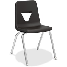 Lorell LLR 99891 18 Seat-height Stacking Student Chairs - Four-legged 