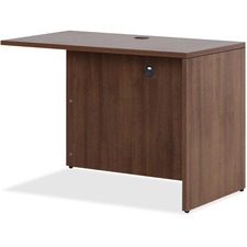 Lorell LLR 69980 Essentials Series Walnut Return Shell - 41.4 X 23.6 X