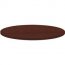 Lorell LLR 62578 Round Invent Tabletop - Mahogany - Round Top - 1 Tabl