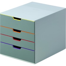 Durable DBL 760427 Durablereg; Varicolorreg; Desktop 4 Drawer Organize