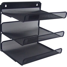 Lorell LLR 84139 Mesh Desktop Organizer - 12.8 Height X 10.8 Width13.4