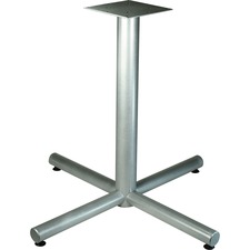 Lorell LLR 61629 Hospitality Collection X-leg Table Base - Metallic Si