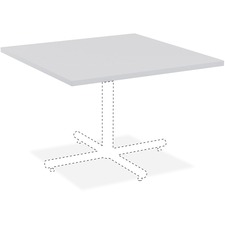 Lorell LLR 62587 Hospitality Square Tabletop - Light Gray - Square Top