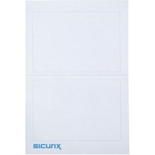 Baumgartens BAU 67641 Sicurix Self-adhesive Visitor Badge - 3 12 X 2 1