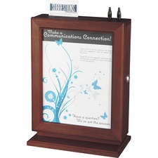 Safco SAF 4236MH Safco Customizable Mahogany Suggestion Boxes - Extern