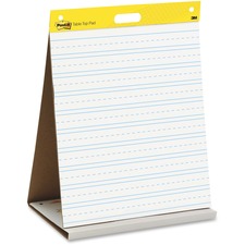 3m MMM 563PRL Post-itreg; Tabletop Easel Pad With Primary Lines - 20 S