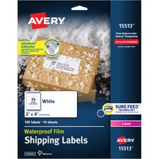 Avery AVE 15513 Averyreg; Weatherproof(tm) Mailing Labels, Permanent A