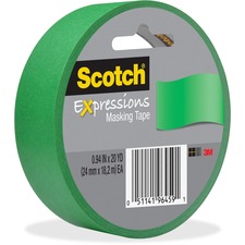 3m MMM 3437PGR Scotch Expressions Masking Tape - 20 Yd Length X 0.94 W