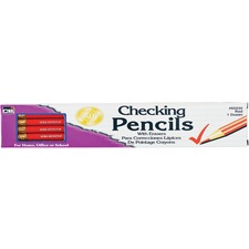 Charles LEO 65030 Cli Erasing Checking Pencils - Red Lead - 144  Box