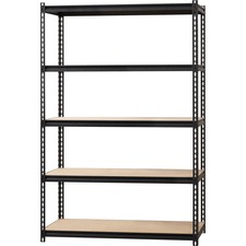 Lorell LLR 59699 2,300 Lb Capacity Riveted Steel Shelving - 72 Height 