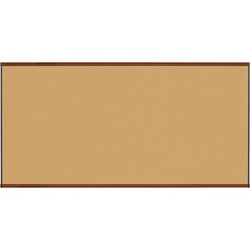 Lorell LLR 60642 Bulletin Board - 96 Height X 48 Width - Natural Cork 