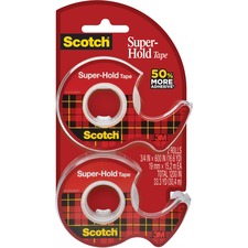 3m MMM 198DM2 Scotch Super-hold Tape - 16.67 Yd Length X 0.75 Width - 