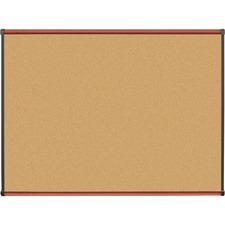 Lorell LLR 60641 Bulletin Board - 48 Height X 36 Width - Natural Cork 