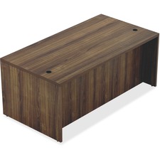 Lorell LLR 34301 Chateau Series Walnut Laminate Desking - 70.9 X 35.4 