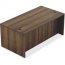 Lorell LLR 34301 Chateau Series Walnut Laminate Desking - 70.9 X 35.4 