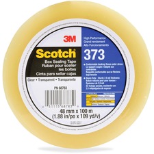 3m MMM 37348X100 Scotch Box-sealing Tape 373 - 109.30 Yd Length X 1.88