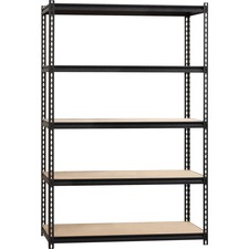 Lorell LLR 59698 2,300 Lb Capacity Riveted Steel Shelving - 72 Height 