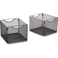 Safco SAF 2173BL Safco Onyx Mesh Storage Cube Bins - External Dimensio