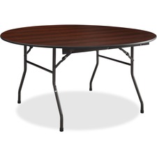 Lorell LLR 65763 Mahogany Round Banquet Table - Mahogany Round, Melami