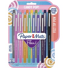 Newell PAP 2027189 Paper Mate Flair Candy Pop Pack Felt Tip Pens - Med