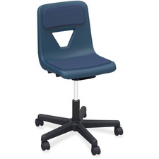 Lorell LLR 99912 Classroom Adjustable Height Padded Mobile Task Chair 