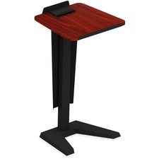 Lorell LLR 59652 Lectern - Mahogany, Laminated Top - U-shaped Base - 4