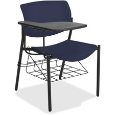 Lorell LLR 83118A204 Writing Tablet Student Chairs - Powder Coated, Bl